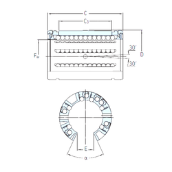 50 mm x 110 mm x 40 mm Outer Diameter (mm) SKF LBCF 16 A Linear Bearings